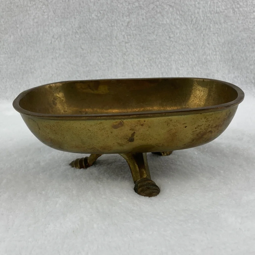 VTG Solid Brass Bath Tub Soap Dish 6.25” x 2.5”